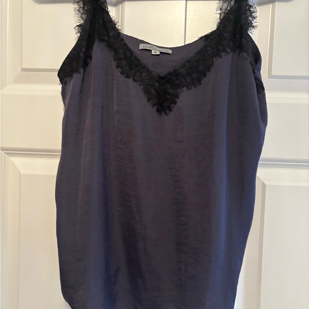 Wishlist Violet Camisole with Black Lace Detail